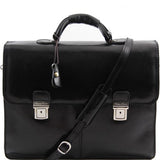 Bolgheri- Leather briefcase 2 compartments