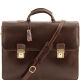 Bolgheri- Leather briefcase 2 compartments