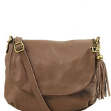 TL Bag - Soft leather shoulder bag with tassel detail
