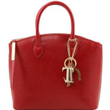 TL KeyLuck - Saffiano leather tote - Small size