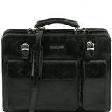 Venezia - Leather briefcase 2 compartments