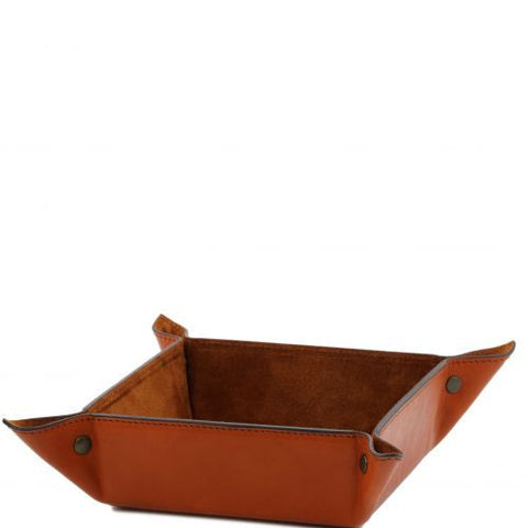 Exclusive leather valet tray Large size