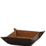 Exclusive leather valet tray small size