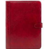 Adriano - Leather document case with button closure