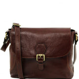 Jody - Leather shoulder bag with flap