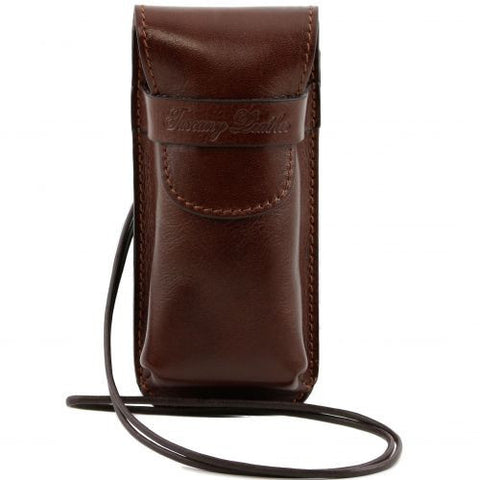 Exclusive leather eyeglasses/Smartphone holder