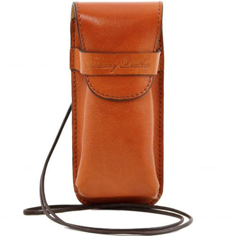 Exclusive leather eyeglasses/Smartphone holder