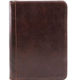 Luigi XIV - Leather document case with zip closure