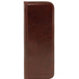 Elegant leather travel tie holder