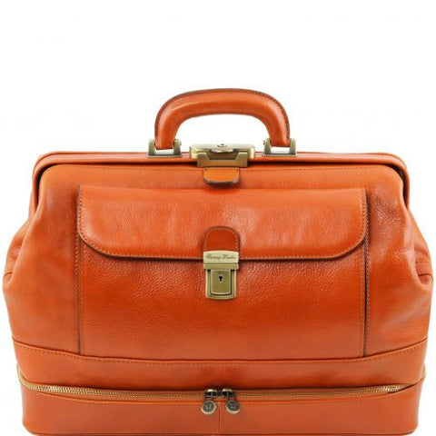 Giotto - Exclusive double-bottom leather doctor bag