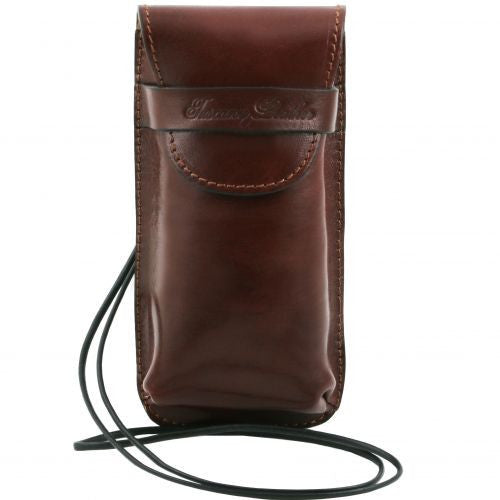 Exclusive leather eyeglasses/Smartphone holder Large size
