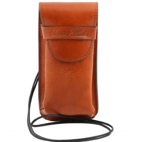 Exclusive leather eyeglasses/Smartphone holder Large size