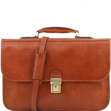 San Gimignano - Leather briefcase 2 compartments