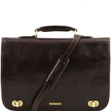 Certaldo - Leather messenger bag 2 compartments