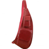 Leather crossover bag