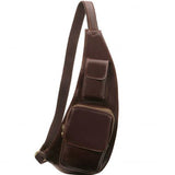 Leather crossover bag