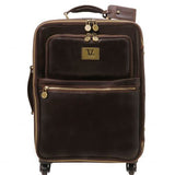 TL Voyager - 4 Wheels vertical leather trolley