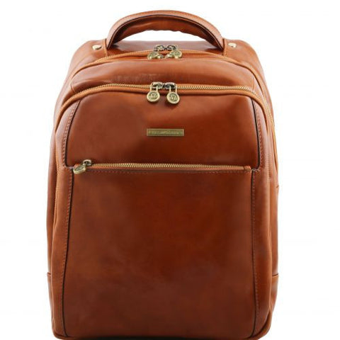 Phuket - 3 Compartments leather laptop backpack