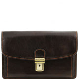 Arthur - Exclusive leather handy wrist bag for man