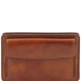 Denis - Exclusive leather handy wrist bag for man