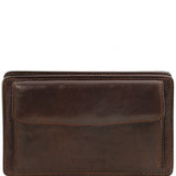 Denis - Exclusive leather handy wrist bag for man