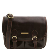 Giulia - Leather shoulder bag with flap