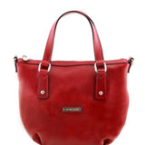 Olga - Leather shopping bag