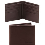 Exclusive 2 fold Saffiano leather wallet for men