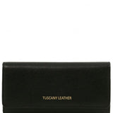 Exclusive 2 compartments Saffiano leather wallet for woman