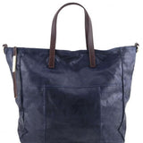Annie - Aged effect leather TL SMART shopping bag