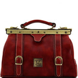 Monalisa - Doctor gladstone leather bag with front straps